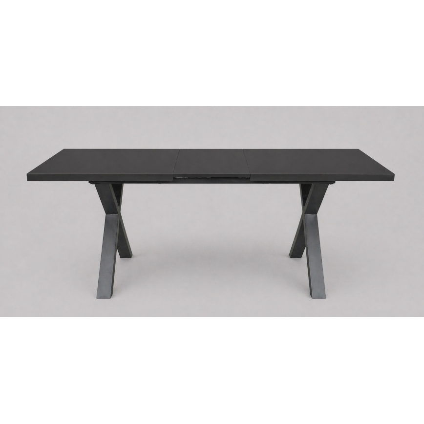 Επεκτεινόμενο τραπέζι φαγητού DOMO 150/190x80 cm μαύρο