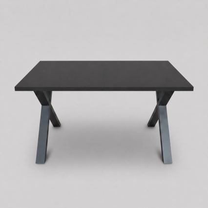 Επεκτεινόμενο τραπέζι φαγητού DOMO 150/190x80 cm μαύρο