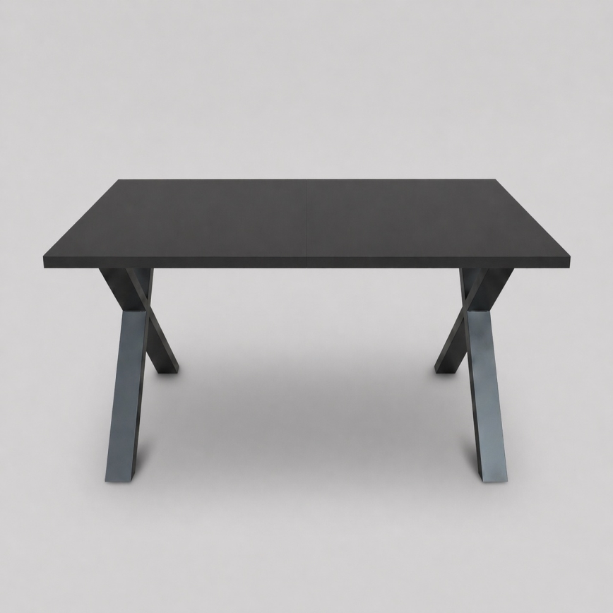 Επεκτεινόμενο τραπέζι φαγητού DOMO 150/190x80 cm μαύρο