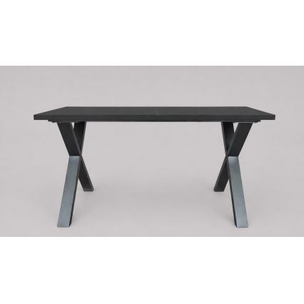Επεκτεινόμενο τραπέζι φαγητού DOMO 150/190x80 cm μαύρο