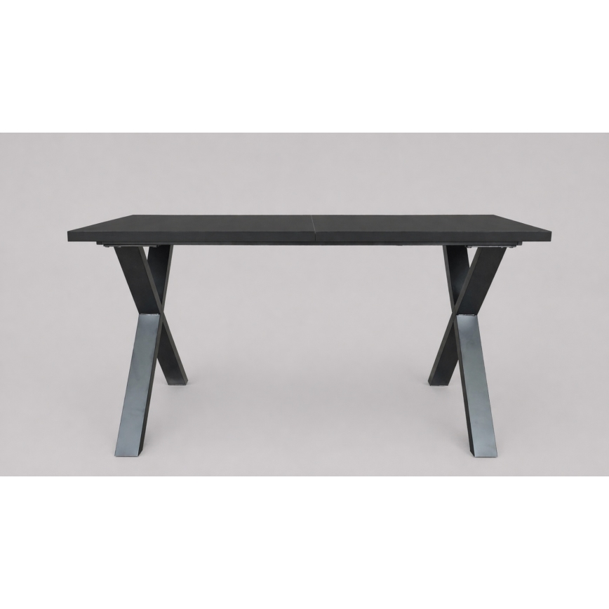 Επεκτεινόμενο τραπέζι φαγητού DOMO 150/190x80 cm μαύρο