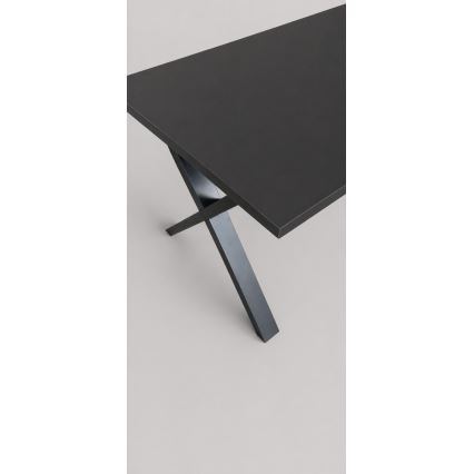 Επεκτεινόμενο τραπέζι φαγητού DOMO 150/190x80 cm μαύρο