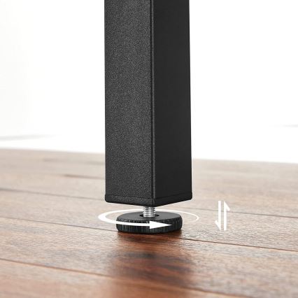 Επεκτεινόμενο τραπέζι φαγητού ELDUR καφέ/μαύρο