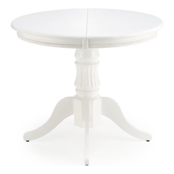 Επεκτεινόμενο τραπέζι φαγητού WILLIAM, λευκό