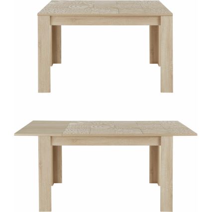 Επεκτεινόμενο τραπέζι τραπεζαρίας ARIA σε απόχρωση Sonoma δρυός