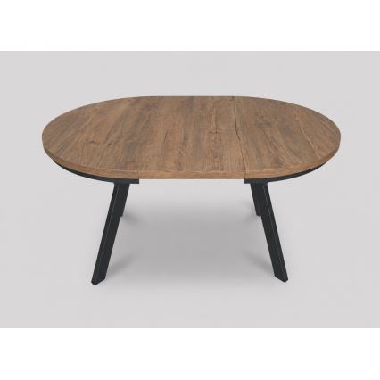 Επεκτεινόμενο τραπέζι τραπεζαρίας CENTRO 100/140x77 cm δρυς Lefkas/μαύρο