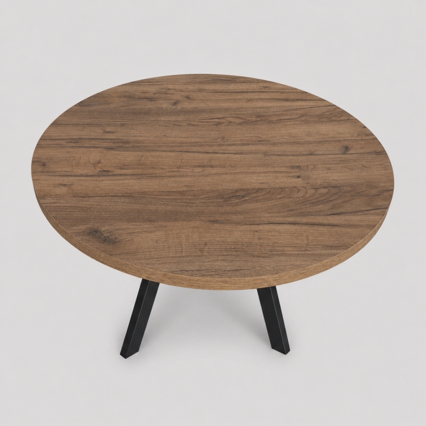Επεκτεινόμενο τραπέζι τραπεζαρίας CENTRO 100/140x77 cm δρυς Lefkas/μαύρο