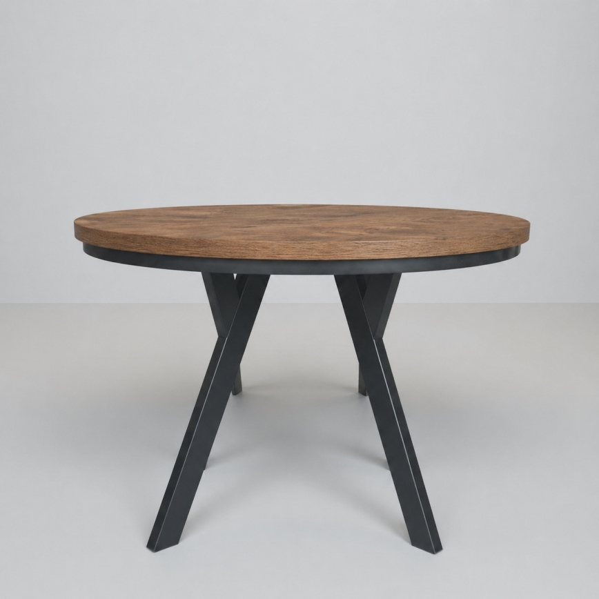Επεκτεινόμενο τραπέζι τραπεζαρίας CENTRO 100/140x77 cm δρυς Lefkas/μαύρο