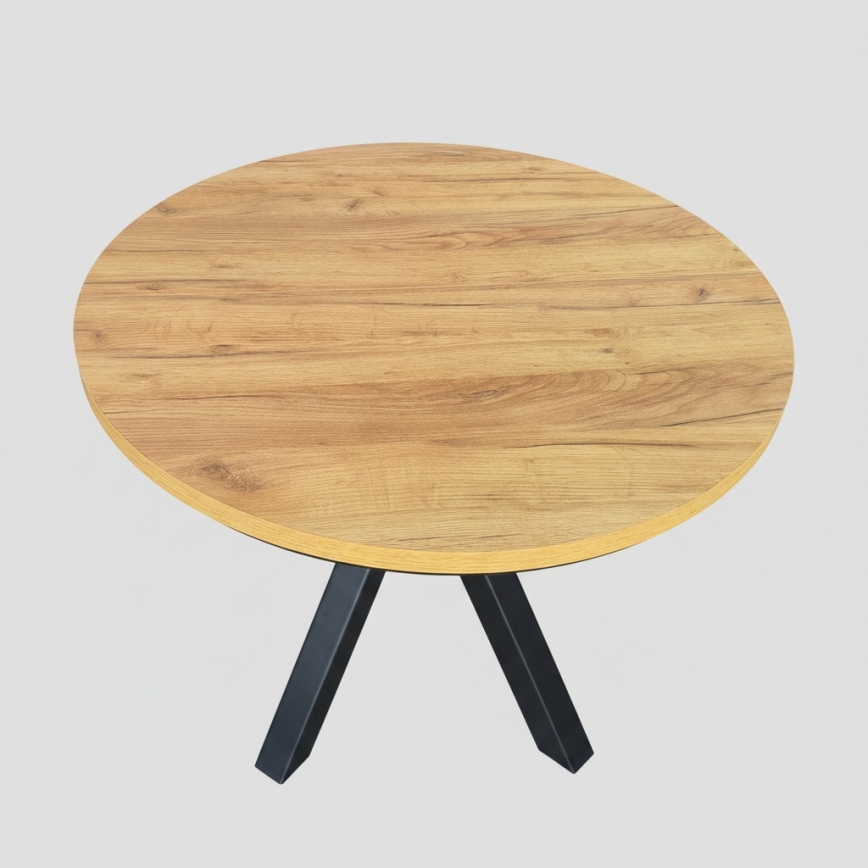 Επεκτεινόμενο τραπέζι τραπεζαρίας CONVI 100/140x73 cm δρυς craft/μαύρο
