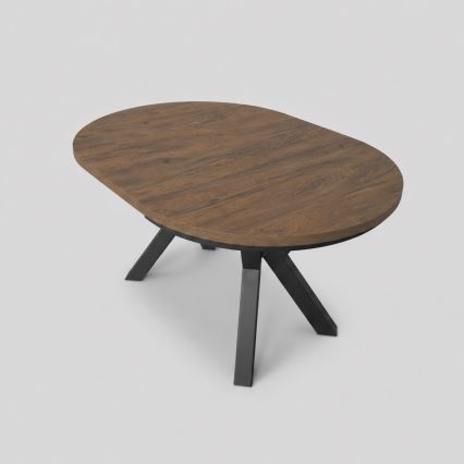 Επεκτεινόμενο τραπέζι τραπεζαρίας CONVI 100/140x73 cm δρυς Λευκάδας/μαύρο