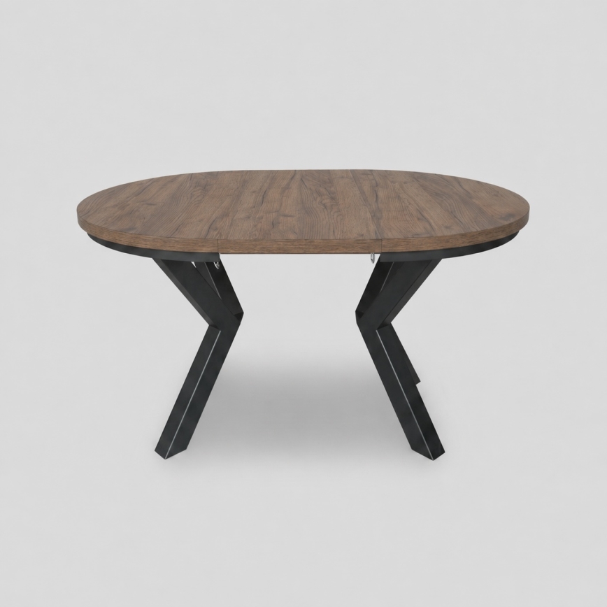 Επεκτεινόμενο τραπέζι τραπεζαρίας CONVI 100/140x73 cm δρυς Λευκάδας/μαύρο