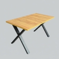 Επεκτεινόμενο τραπέζι τραπεζαρίας DOMO 150/190x80 cm δρυς craft/μαύρο