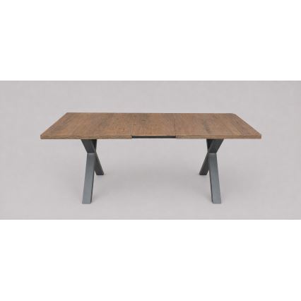Επεκτεινόμενο τραπέζι τραπεζαρίας DOMO 150/190x80 cm δρυς Lefkas/μαύρο
