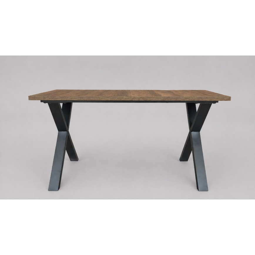 Επεκτεινόμενο τραπέζι τραπεζαρίας DOMO 150/190x80 cm δρυς Lefkas/μαύρο