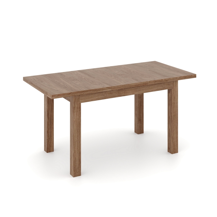 Επεκτεινόμενο τραπέζι τραπεζαρίας DOO 120/160x75 cm σε ανοιχτή απόχρωση καρυδιάς