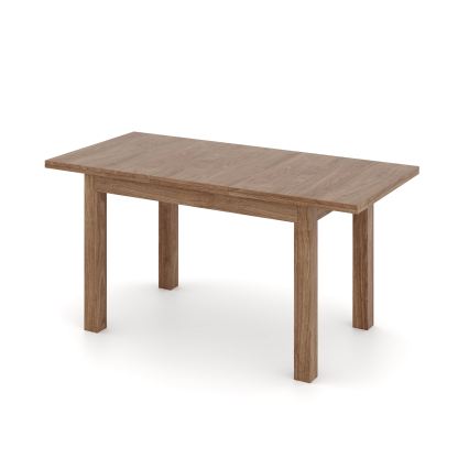 Επεκτεινόμενο τραπέζι τραπεζαρίας DOO 120/160x75 cm σε ανοιχτή απόχρωση καρυδιάς