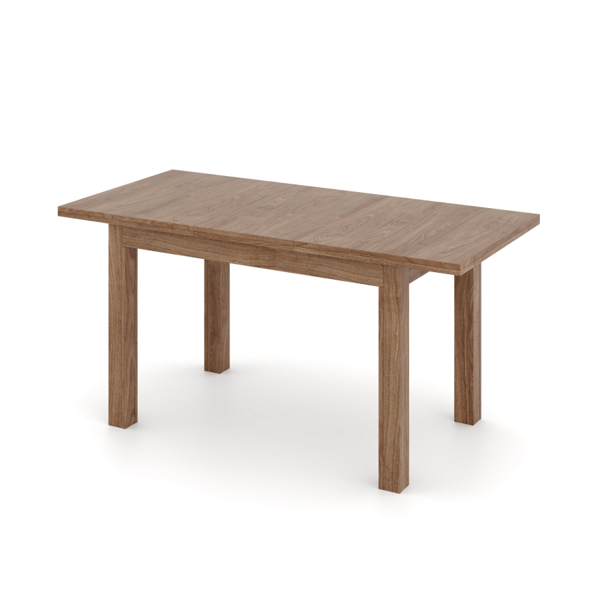 Επεκτεινόμενο τραπέζι τραπεζαρίας DOO 120/160x75 cm σε ανοιχτή απόχρωση καρυδιάς