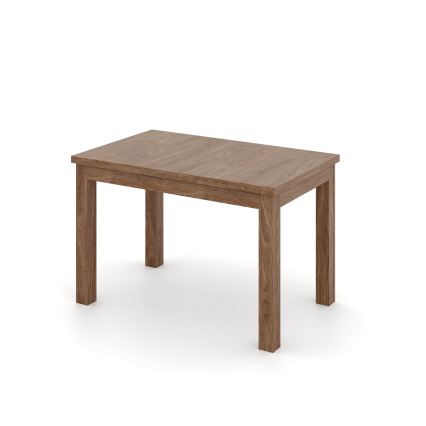 Επεκτεινόμενο τραπέζι τραπεζαρίας DOO 120/160x75 cm σε ανοιχτή απόχρωση καρυδιάς