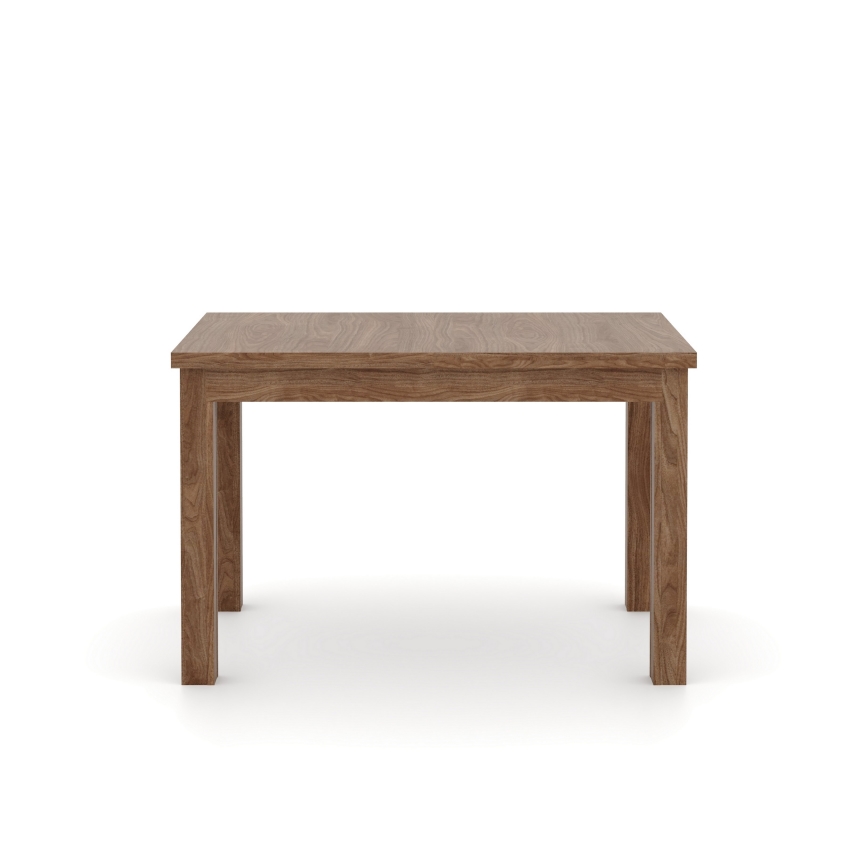 Επεκτεινόμενο τραπέζι τραπεζαρίας DOO 120/160x75 cm σε ανοιχτή απόχρωση καρυδιάς