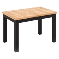 Επεκτεινόμενο τραπέζι τραπεζαρίας DOO 120/160x75 cm δρυς craft/μαύρο