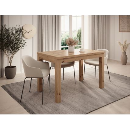Επεκτεινόμενο τραπέζι τραπεζαρίας DOO 120/160x75 εκ., χρώμα artisan δρυός