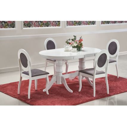 Επεκτεινόμενο τραπέζι τραπεζαρίας FUERTE 150/190x90 cm λευκό