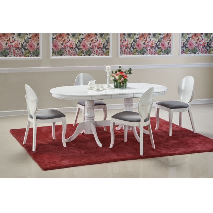 Επεκτεινόμενο τραπέζι τραπεζαρίας FUERTE 150/190x90 cm λευκό