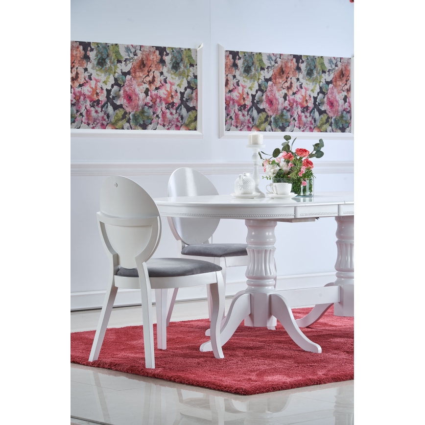 Επεκτεινόμενο τραπέζι τραπεζαρίας FUERTE 150/190x90 cm λευκό