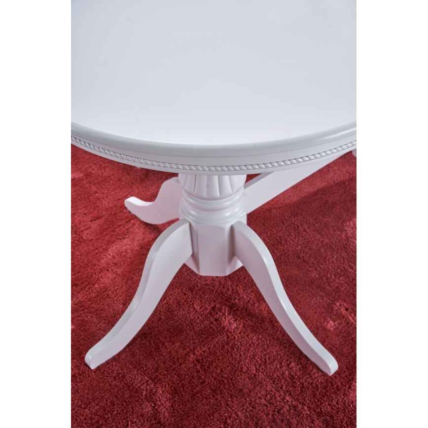 Επεκτεινόμενο τραπέζι τραπεζαρίας FUERTE 150/190x90 cm λευκό
