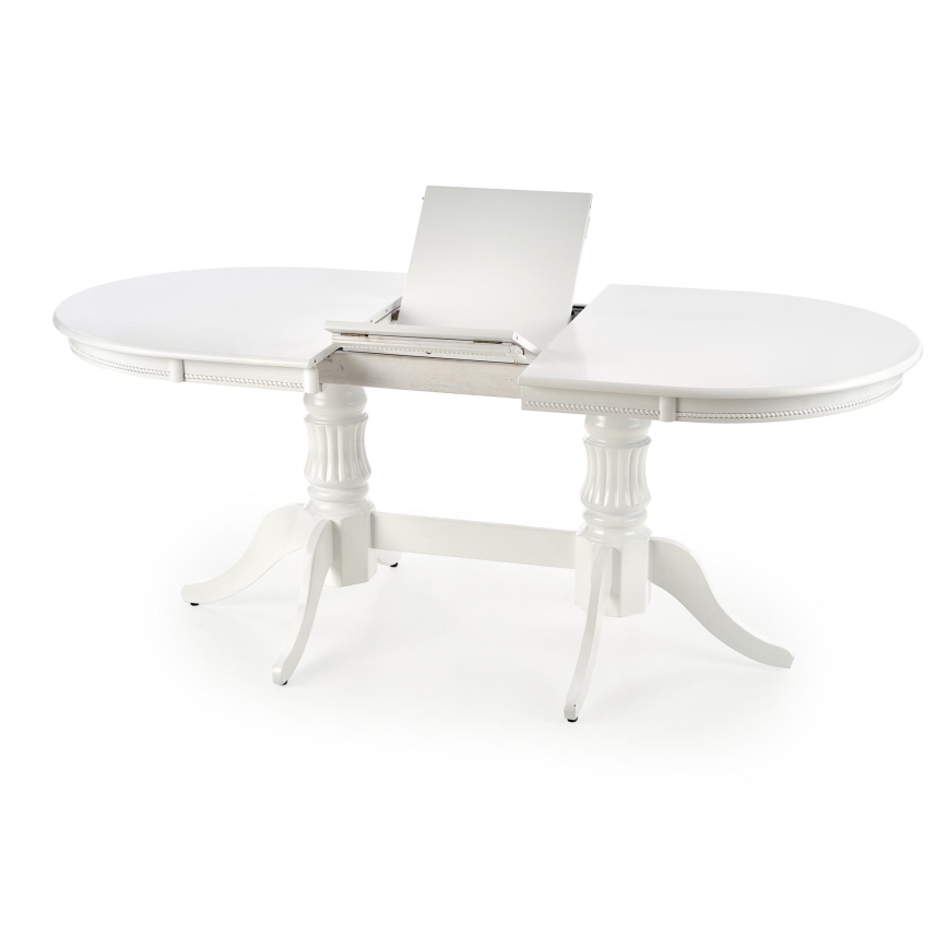 Επεκτεινόμενο τραπέζι τραπεζαρίας FUERTE 150/190x90 cm λευκό