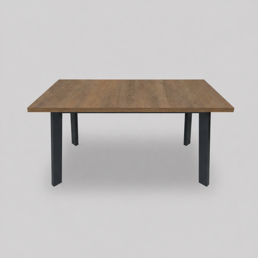 Επεκτεινόμενο τραπέζι τραπεζαρίας KERNO 150/190x80 cm σε δρυς Lefkas/μαύρο