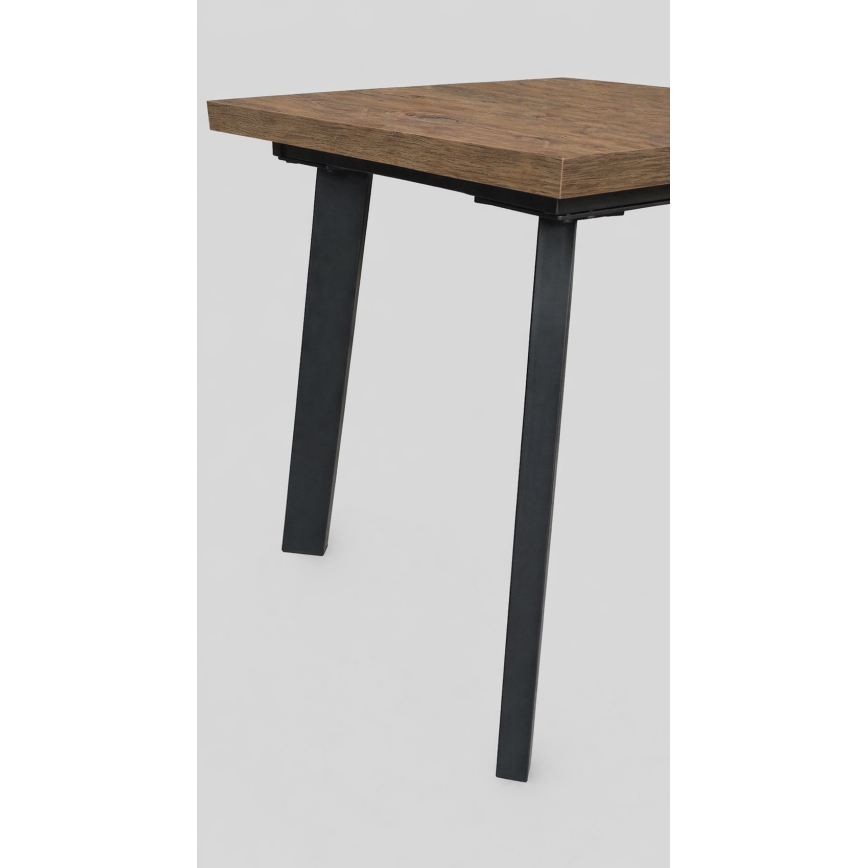 Επεκτεινόμενο τραπέζι τραπεζαρίας KERNO 150/190x80 cm σε δρυς Lefkas/μαύρο