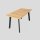 Επεκτεινόμενο τραπέζι τραπεζαρίας KERNO 150/190x80 cm δρυς craft/μαύρο