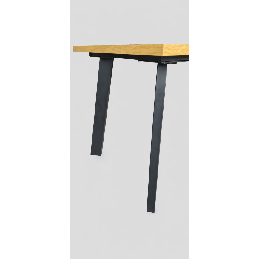 Επεκτεινόμενο τραπέζι τραπεζαρίας KERNO 150/190x80 cm δρυς craft/μαύρο