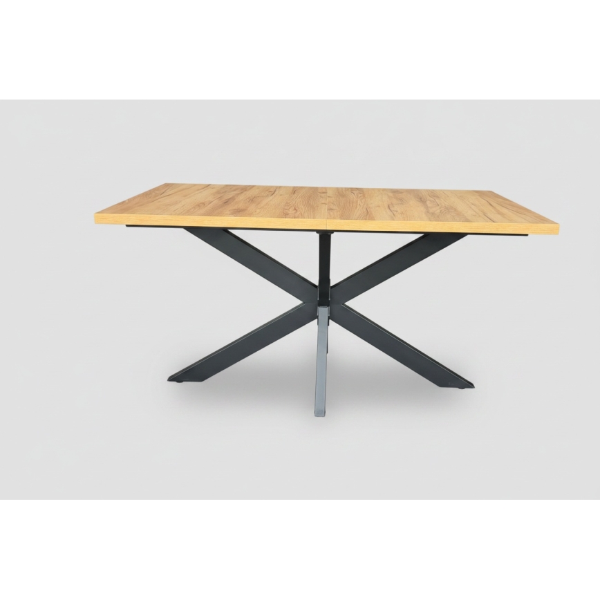 Επεκτεινόμενο τραπέζι τραπεζαρίας SAMLE 150/190x80 cm δρυς craft/μαύρο