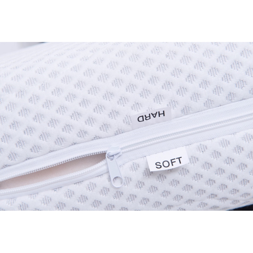 Επενδεδυμένο κρεβάτι MARIA 180x200 cm με αποθηκευτικό χώρο, χωρίς στρώμα, γκρι