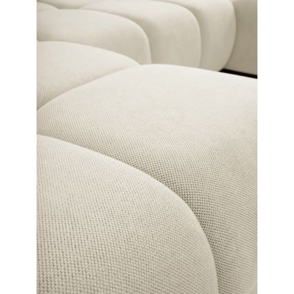 Επενδεδυμένος μετατρέψιμος καναπές σε σχήμα U ALMADA με ενσωματωμένο αποθηκευτικό χώρο μπεζ