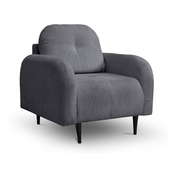 Επενδυμένη πολυθρόνα CLOUDY γκρι