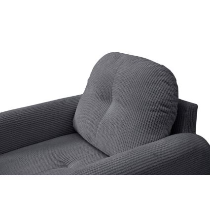 Επενδυμένη πολυθρόνα CLOUDY γκρι