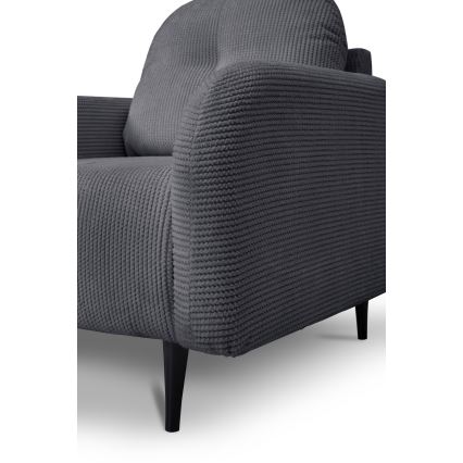 Επενδυμένη πολυθρόνα CLOUDY γκρι