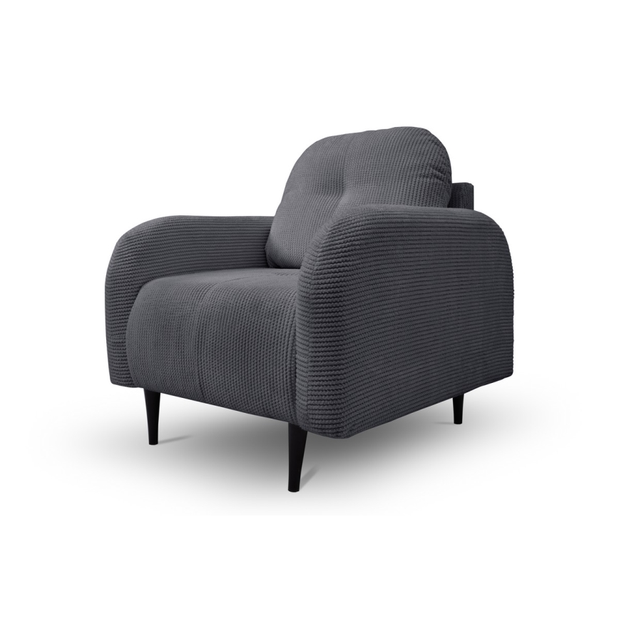 Επενδυμένη πολυθρόνα CLOUDY γκρι