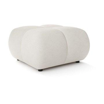 Επενδυμένο σκαμπό ALMADA 72x72 cm σε μπεζ απόχρωση