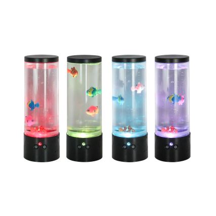 Zuma Line - Ρυθμιζόμενο επιτραπέζιο φωτιστικό LED RGB LED/1W/5V/3xAA + τηλεχειριστήριο