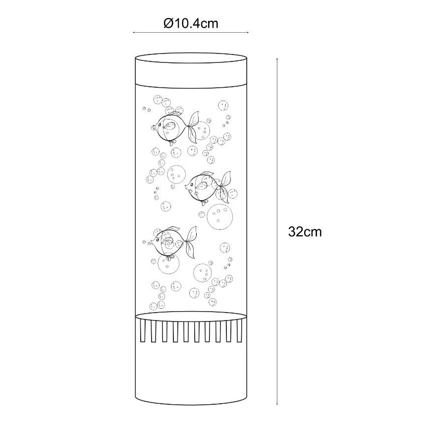 Zuma Line - Επιτραπέζιο φωτιστικό LED RGB LED/3,6W/5V
