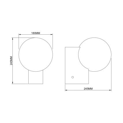 Zuma Line - Επιτοίχιο φωτιστικό 1xE27/25W/230V χρυσό