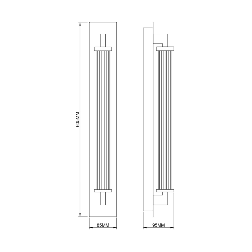 Zuma Line - Επιτοίχιο φωτιστικό LED/13W/230V χρυσό