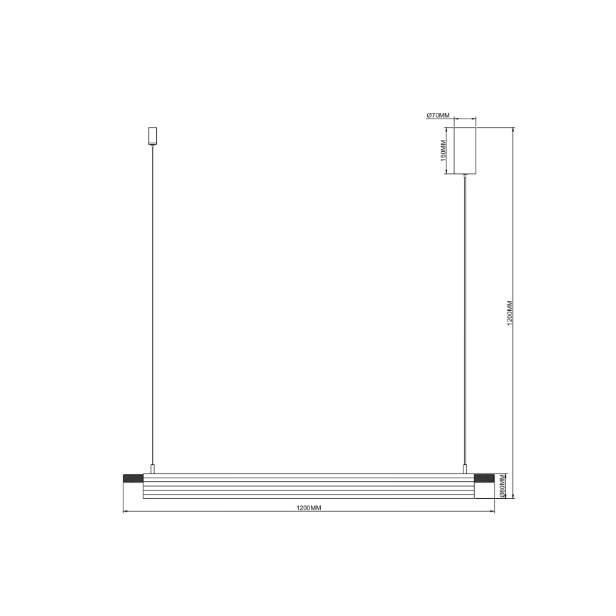 Zuma Line - Κρεμαστό φωτιστικό LED με καλώδιο LED/14W/230V χρυσό