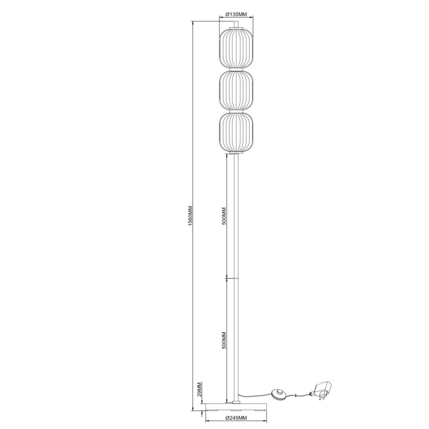 Zuma Line - Επιδαπέδιο φωτιστικό LED/20W/230V χρυσό
