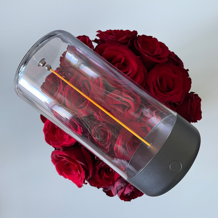 Zuma Line - LED Dimmable επαναφορτιζόμενο επιτραπέζιο φωτιστικό LED/0,5W/230V μαύρο IP54
