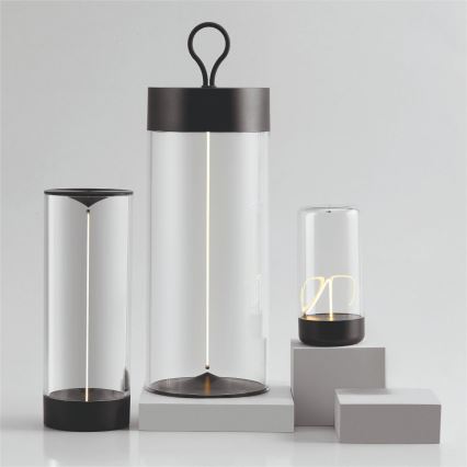 Zuma Line - LED Dimmable επαναφορτιζόμενο επιτραπέζιο φωτιστικό LED/1,2W/230V γκρι IP54